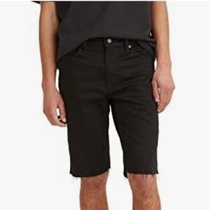 Levi's 511 Black Cut Out Short Cuffed Raw Hem W33 (Bx24)